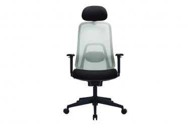 Кресло руководителя АРИЕС СЕРО-ЗЕЛ/ЧЕРНЫЙ / ARIES