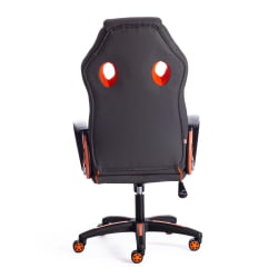 Кресло RACER кож/зам/ткань, металлик/оранжевый, 36/07