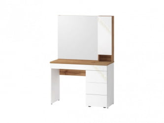 Туалетный столик (лев/прав) Монако 903.06 Дуб Вотан / Белый шпон / Альпийский белый