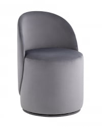 Пуф Loreen вращающийся велюр Серый