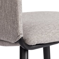 Стул со спинкой La Rousse NEW, ткань рогожка, серый/черный, 3M 16/2, 45x55x93 см