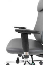Офисное кресло CHAIRMAN 500 LUX экокожа Серый