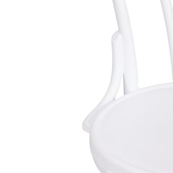 Стул со спинкой THONET (mod. PL62) пластик, 42 x 52 x 89 см, White (Белый) 01