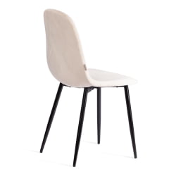Мягкий стул BREEZE (mod. JSC-58) Велюр/металл , 44 х 53 х 86 см, beige (бежевый) HLR2 / черный