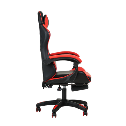 Кресло 1206 KINGQUEEN цвет черный/красный с массажем 1206-black-red-mass