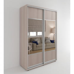 Шкаф-купе в коридор Акцент-Дуэт Д 1200х600 Ясень шимо светлый