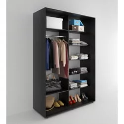 Шкаф-купе 2-х дверный Акцент-Сим Д 1000х600 Венге