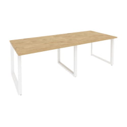 Стол переговорный (2 столешницы) ONIX O.MO-PRG-2.2 Тиквуд Светлый/Белый
