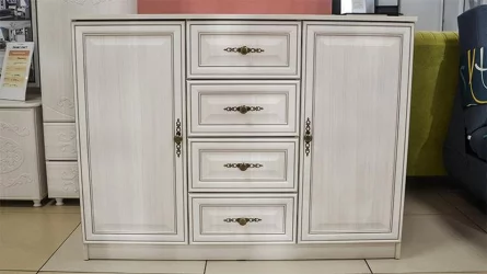 Комод Габриэлла 06.65 Вудлайн кремовый Аруша венге