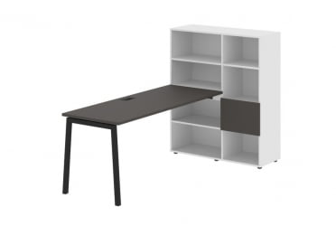 Рабочая станция EDIS ELRST 1117 Мокко Черный Белый