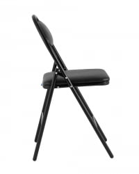 Стул складной Hagen экокожа Черный