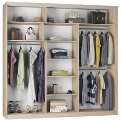 Шкаф-купе B-230х235х60-3(ДМ-D7D8D7)