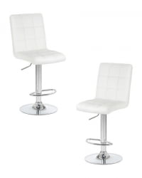 Стул барный ДОБРИН КРУГЕР (белый) 2 шт / DOBRIN KRUGER