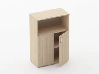 Шкаф средний полуоткрытый Glassy 6.12.121 Орех