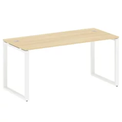 Стол письменный на О-образном м/к METAL SYSTEM БО.СП-4 Акация/Белый