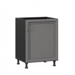 Тумба кухонная 600 Джелатто ЛД 241.050.000.131 Черный Оникс серый