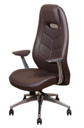 Кресло руководителя Бюрократ _Зен/Бровн / _Zen/Brown