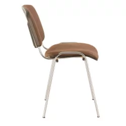 Стул для посетителей Iso CF-001 хром ткань Коричневый