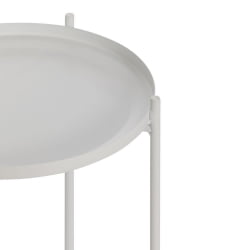 Круглый журнальный столик TAVETT / 1 шт. в упаковке металл, 37,6*37,6*52 см, белый