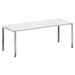 Стол рабочий руководителя METAL SYSTEM DIRECT БП.СРР-6.8 Белый