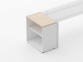 Тумба открытая Deka 9.01.07 Туя/Белый