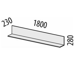 Полка навесная (лев/прав) Джерси 602.29