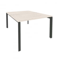 Рабочая станция на П-образном м/к ОНИКС О.МП-Д.РС-2.2.8 Денвер Светлый/Антрацит / ONIX O.MP-D.RS-2.2.8