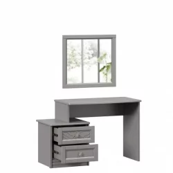 Столик туалетный Джулия с зеркалом Оникс серый