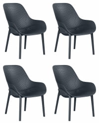 Кресло ДОБРИН ЛОНЗО (антрацит (ГР-12) с УФ-защитой) 4 шт / DOBRIN LONZO (GR-12)