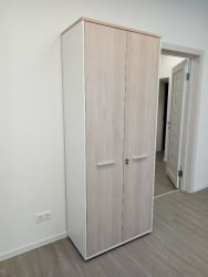 Шкаф для одежды 4 широкий Deka 10.19.301 Дуб Сантана светлый/Белый