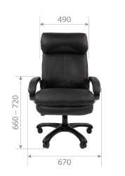 Кресло руководителя CHAIRMAN 505 NEW экокожа Черный
