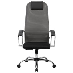 Кресло руководителя BRABIX PREMIUM Ultimate EX-800 хром Черное/серое