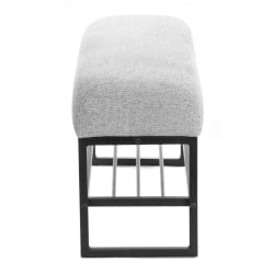 Банкетка-обувница Charli Lux/Чарли Люкс БО велюр/букле, VT shape silver