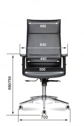 Офисное кресло Майк | Крестовина: хром паук | Подлокотники: 709