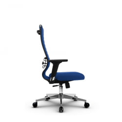 Кресло офисное МЕТТА B 2b 19/2D, Основание 17834 Комплект 3 Синее