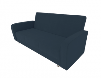 Диван Кристина (Большой диван) (Berhouse) Цвет фасада: Синий Велюто 54; Тип: Прямой; Материал фасада: Металл/Велюр