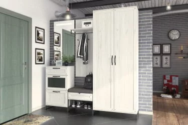 Комод комбинированный Сидней ЛД 672.050.000 Дуб Крафт Белый