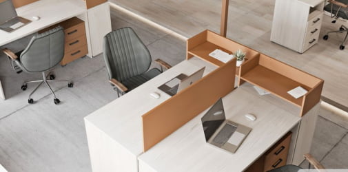 Экран настольный LEMO L-069-1 Карамель нюд