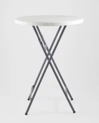 Маленький обеденный стол Кейт коктейльный Белый