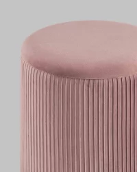 Пуф Шарлотта с ящиком велюр Розовый