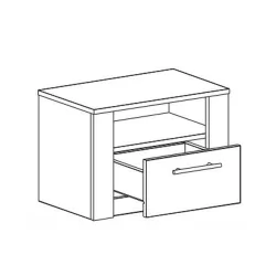 Тумба прикроватная Элана №6 Дуб сонома/Ель карпатская