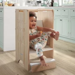 Детский стул из дерева Micuna Trotta MONT-1872 Waterwood/White