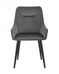 Стул Джоан велюр Серый гусиная лапка