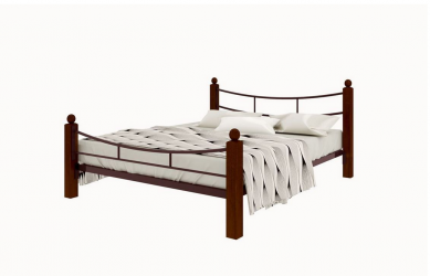 Кровать София Lux plus 1400х1900 Коричневая