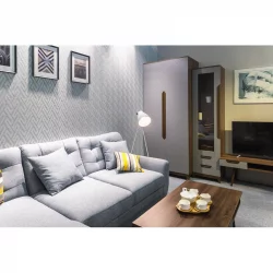 Шкаф двухстворчатый Сканди (ДС) Грей