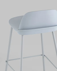 Стул полубарный Mist Серо-голубой