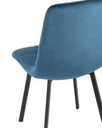 Комплект из двух стульев Chilly велюр сине-зеленый 2 шт.