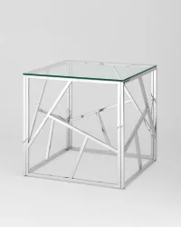 Журнальный столик АРТ ДЕКО 55x55 Серебро