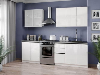 Тумба кухонная 300 Шервуд ЛД 281.010.000.138 Белый Белый глянец