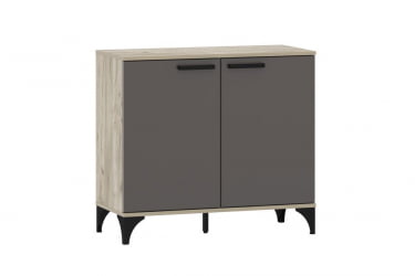 Тумба Марсель НМ 013.78 Софт Графит Дуб Крафт серый
